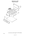 COOK TOP Diagram and Parts List for SF010ESPW0  Whirlpool Range