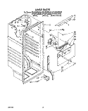 LINER Diagram and Parts List for RT12DCRWW00  Roper Refrigerator