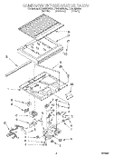 COMPARTMENT SEPARATOR Diagram and Parts List for ET20DMXAB01  Whirlpool Refrigerator