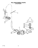 FILL AND OVERFILL Diagram and Parts List for KPDI620T6  KitchenAid Dishwasher