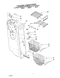 FREEZER LINER Diagram and Parts List for GD5LHGXLT01  Whirlpool Refrigerator
