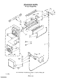 ICE MAKER Diagram and Parts List for ET25DMXVM02  Whirlpool Refrigerator
