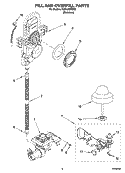 FILL AND OVERFILL PARTS Diagram and Parts List for KUDL02IRBS3  KitchenAid Dishwasher