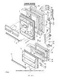 DOOR Diagram and Parts List for EB19MKXSW00  Whirlpool Refrigerator