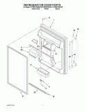 REFRIGER Diagram and Parts List for K2TREFFWBL00  KitchenAid Refrigerator
