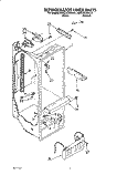 REFRIGERATOR LINER Diagram and Parts List for KSRC25DAWH01  KitchenAid Refrigerator