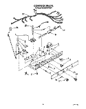 CONTROL Diagram and Parts List for 6ED25RQXWW01  Whirlpool Refrigerator