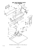 SECTION Diagram and Parts List for GLE7900XMW0  Whirlpool Dryer