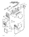ICEMAKER, LIT/OPTIONAL Diagram and Parts List for 4ED22DWXTF00  Whirlpool Refrigerator