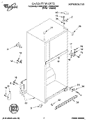 CABINET Diagram and Parts List for ET20NKXDN01  Whirlpool Refrigerator