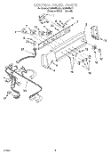 Part Location Diagram of 3952546 Whirlpool PANEL-CNTL