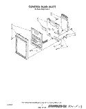 CONTROL PANEL Diagram and Parts List for MH6701XW0  Whirlpool Microwave
