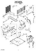 UNIT PARTS Diagram and Parts List for ET8WTEXVQ00  Whirlpool Refrigerator