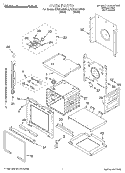 OVEN Diagram and Parts List for KEBI141DBL8  KitchenAid Wall Oven