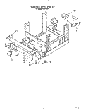 CASTER UNIT Diagram and Parts List for KPDI620T0  KitchenAid Dishwasher