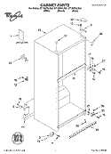 CABINET, LITERATURE Diagram and Parts List for GT1SHTXLT00  Whirlpool Refrigerator