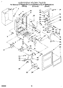 DISPENSER FRONT Diagram and Parts List for KTRS25QAAL10  KitchenAid Refrigerator