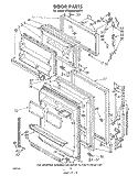 DOOR , NOT ILLUSTRATED AND OPTIONAL Diagram and Parts List for ET20MKXLWR1  Whirlpool Refrigerator