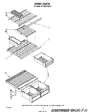 SHELF Diagram and Parts List for ET16EK1PWR2  Whirlpool Refrigerator