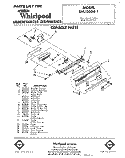 CONSOLE Diagram and Parts List for SHU50041  Whirlpool Dishwasher