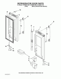 REFRIGERATOR DOOR PARTS Diagram and Parts List for GX2SHBXVB03  Whirlpool Refrigerator