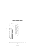 CONTROL PANEL Diagram and Parts List for KCMS135SBL2  KitchenAid Microwave
