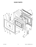 Part Location Diagram of W10144889 Whirlpool Door Handle - Black