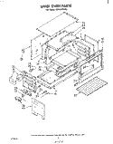 UPPER OVEN Diagram and Parts List for SE953PEKT0  Whirlpool Range