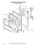 REFRIGERATOR DOOR , NOT INCLUDED Diagram and Parts List for ET14AKXRWR1  Whirlpool Refrigerator