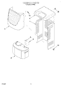 CABINET Diagram and Parts List for DH40G0  Whirlpool Dehumidifier