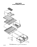 SHELF Diagram and Parts List for RT18DKYWW01  Roper Refrigerator