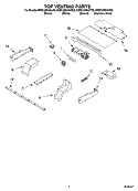 TOP VENTING PARTS, OPTIONAL PARTS Diagram and Parts List for KEBC208KSS02  KitchenAid Wall Oven
