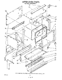UPPER OVEN Diagram and Parts List for RE963PXKT1  Whirlpool Range