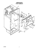 LINER Diagram and Parts List for TT20BKXXW01  Whirlpool Refrigerator