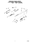 Part Location Diagram of WP8572349 Whirlpool Control Panel - Black