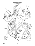 SECTION Diagram and Parts List for LEQ8000JQ1  Whirlpool Dryer