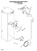 REFRIGERATOR LINER PARTS Diagram and Parts List for KBUDT4270A02  KitchenAid Refrigerator