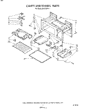 CAVITY AND STIRRER Diagram and Parts List for MH6700XV1  Whirlpool Microwave