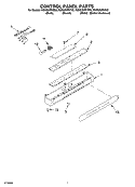 CONTROL PANEL PARTS Diagram and Parts List for KSSS36FKT02  KitchenAid Refrigerator