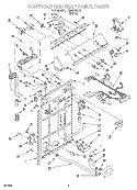 Part Location Diagram of 3948954 Whirlpool HOSE, VACUUM BREAK