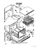 OVEN Diagram and Parts List for RB220PXV2  Whirlpool Wall Oven