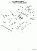 TOP VENTING PARTS, OPTIONAL PARTS Diagram and Parts List for GBD277PRB03  Whirlpool Wall Oven