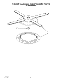 LOWER WASHARM AND STRAINER Diagram and Parts List for KUDJ230Y1  KitchenAid Dishwasher