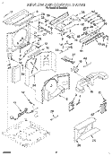 AIRFLOW AND CONTROL Diagram and Parts List for ACQ254XA0  Whirlpool Air Conditioner