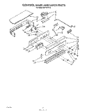 CONTROL PANEL AND LATCH Diagram and Parts List for RB770PXT2  Whirlpool Range