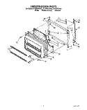 FREEZER DOOR Diagram and Parts List for ET20ZKXXW01  Whirlpool Refrigerator