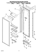 Part Location Diagram of 2223952S Whirlpool TRIM-DOOR