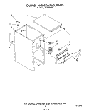 CABINET AND CONTROL Diagram and Parts List for TF4600XTP0  Whirlpool Trash Compactor