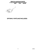MISCELLANEOUS Diagram and Parts List for GU2300XTKQ0  Whirlpool Dishwasher