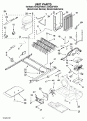 UNIT PARTS Diagram and Parts List for KSRG25FVMS01  KitchenAid Refrigerator